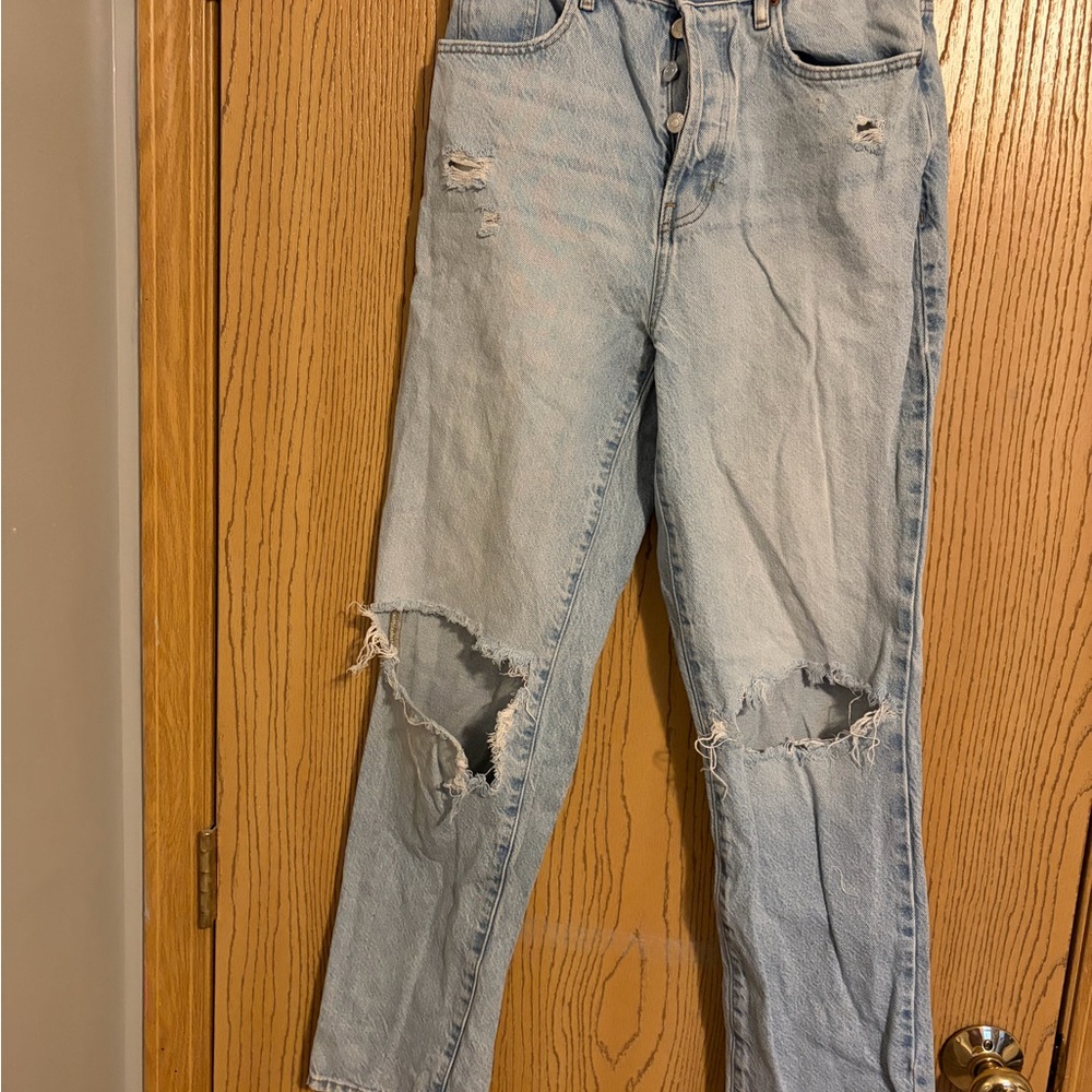PacSun Light Blue Distressed Boyfriend Jeans